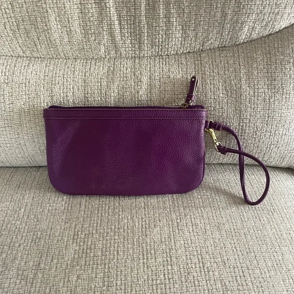 Nine West Vibrant Purple Wristlet Clutch - Picture 2 of 3
